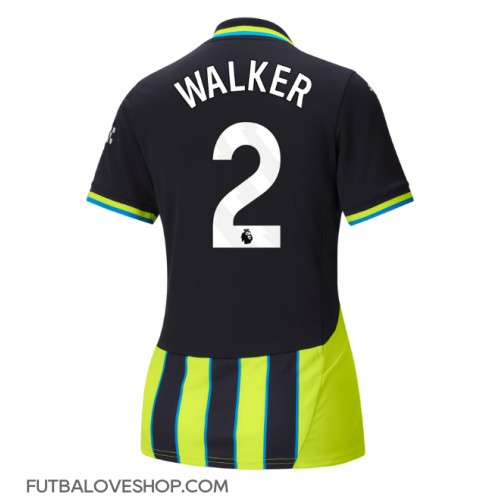 Dres Manchester City Kyle Walker #2 Preč pre Ženy 2024-25 Krátky Rukáv